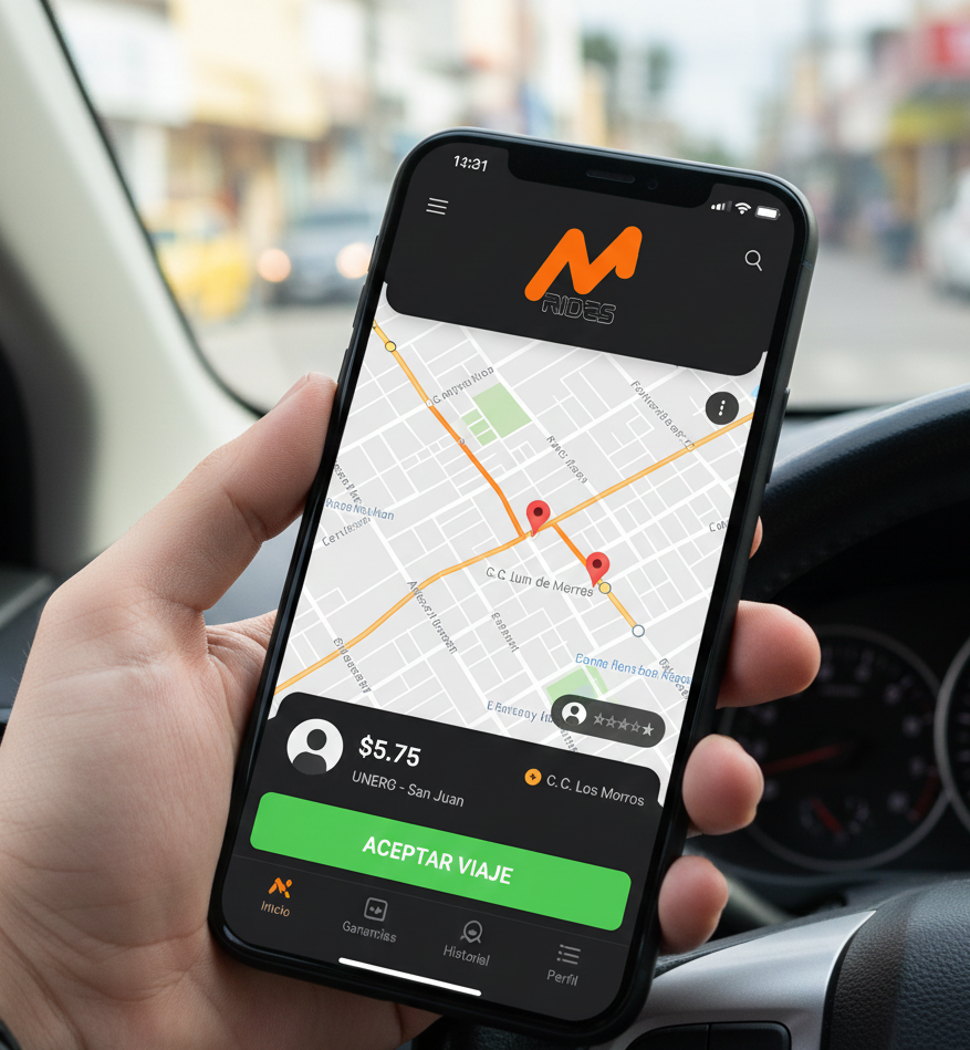 App de Conductor Moovitya Rides